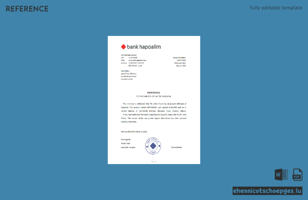 Israel Hapoalim Referenzmuster-Vorschau